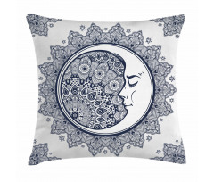 Boho Star Moon Mandala Pillow Cover