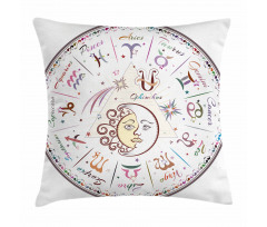 Astrological Horoscope Pillow Cover