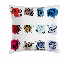 Zodiac Signs Artwork Pillow Cover