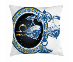 Libra Sign Astrological Pillow Cover