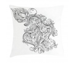 Floral Astrology Aquarius Pillow Cover