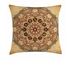 Eastern Mandala Zodiac Pillow Cover