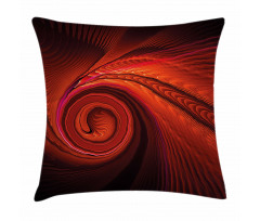 Surreal Waves Spiral Art Pillow Cover
