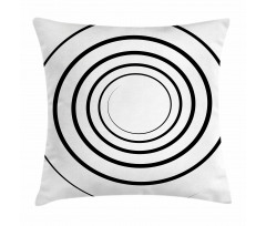 Spiral Shape Monochrome Pillow Cover