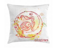 Yoga Chakra Drawn Pillow Cover