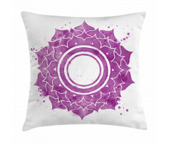 Mandala Chakra Splash Pillow Cover
