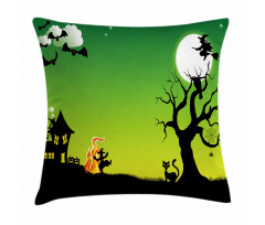 Dancing Witch Pillow Cover