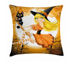 Witch Conceptual Colors Pillow Cover