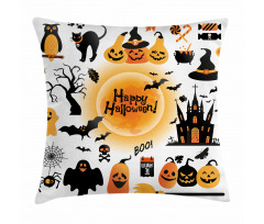 Happy Ghost Pillow Cover