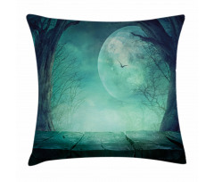 Spooky Forest Halloween Pillow Cover