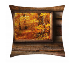View from Rustic Cottage Pillow Cover