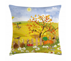 Autumn Garden Daisies Pillow Cover