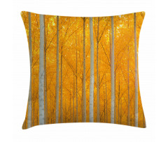 Forest Bloom with Pale Leaves Pillow Cover