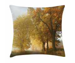 Autumn Morning Scenic Pillow Cover