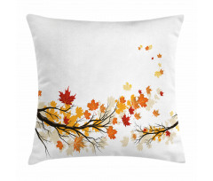 Autumn Tree Branches Pillow Cover