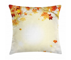 Autumn Leaves and Tree Pillow Cover