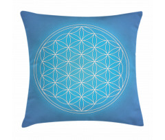 Flower of Life Grid Pillow Cover