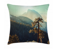 Misty Morning Yosemite Pillow Cover