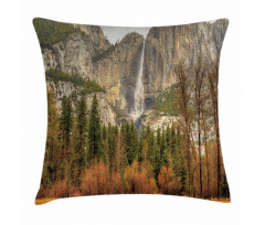 Yosemite Falls Trees Pillow Cover