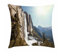 Yosemite Falls Mountain Pillow Cover