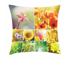 Flower Countryside View Pillow Cover
