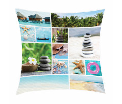 Tropical Ocean Rock Pillow Cover