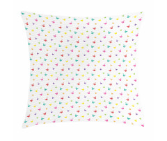 Rainbow Colored Swans Pillow Cover