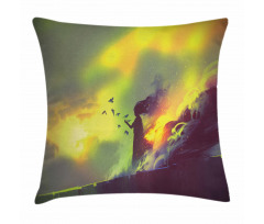 House in Flames Magic Pillow Cover