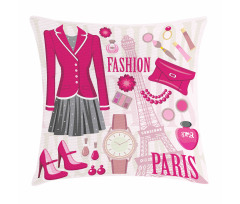 Fashion in Paris Dresses Pillow Cover