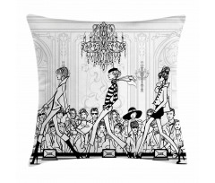 Fashion Women Catwalk Pillow Cover