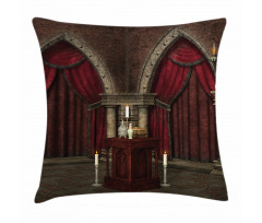 Mysterious Room Castle Pillow Cover