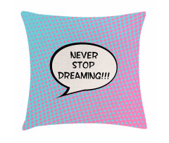 Cartoon Motivation Art Pillow Cover