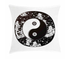 Stars Moon Night Sky Pillow Cover