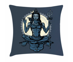Yoga Lotus Asian Tiger Pillow Cover
