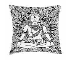 Third Eye Mandala Sketch Pillow Cover