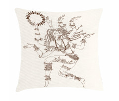 Dancing Eastern Ethnic Pillow Cover