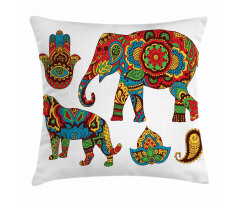 Animals Ornate Pillow Cover