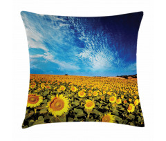 Sunflower Garden Nature Pillow Cover