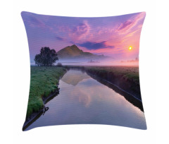 Misty Sunrise Sunnny Sky Pillow Cover