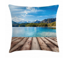 Lake Forest Mountain Pillow Cover