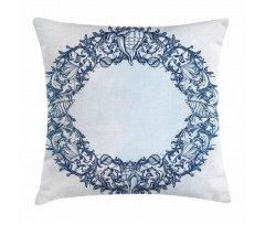 Floral Circle Pillow Cover