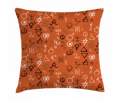 Western Aztec Forms Pillow Cover