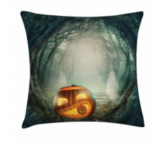 Pumpkin Enchanted Forest Pillow Cover