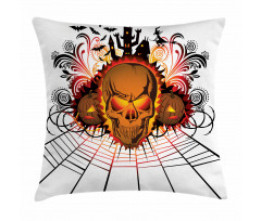 Skull Witch Pillow Cover