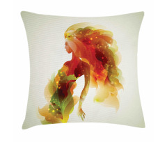 Girl Abstract Lady Pillow Cover
