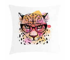 Modern Hipster Leopard Pillow Cover