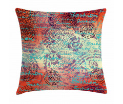 Grunge Paisley Pillow Cover