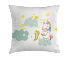 Unicorn Fairies Print Pillow Cover