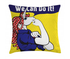 Unicorn with Polka Dot Pillow Cover
