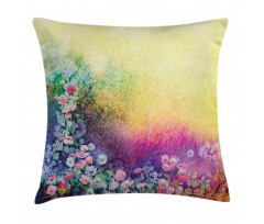 Spring Flowers Ivy Art Pillow Cover